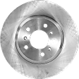 2009 Chevrolet Impala - 4-Piece Kit Front Brake Disc and Pad Kit, Plain Surface, 5 Lugs, 303.02 mm, Ceramic, FLEX, 3.5L 6Cyl, Pro-Line Series  Includes (2) Brake Disc and (1) Brake Pad Set