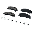 2009 Chevrolet Impala - 4-Piece Kit Front Brake Disc and Pad Kit, Plain Surface, 5 Lugs, 303.02 mm, Ceramic, FLEX, 3.5L 6Cyl, Pro-Line Series  Includes (2) Brake Disc and (1) Brake Pad Set