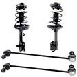 4-Piece Kit Front, Driver and Passenger Side Suspension Kit, Includes (2) Sway Bar Link and (2) Shock Absorber and Strut Assembly