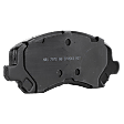 2-Wheel Set Front Brake Disc and Pad Kit, Plain Surface, 5 Lugs, Ceramic, Includes Shims and hardware, Pro-Line Series