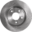 2-Wheel Set Front Brake Disc and Pad Kit, Plain Surface, 5 Lugs, Ceramic, Includes Shims and hardware, Pro-Line Series