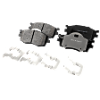2-Wheel Set Front Brake Disc and Pad Kit, Plain Surface, 5 Lugs, Ceramic, Includes Shims and hardware, Pro-Line Series