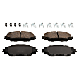 2013 Scion xB - 4-Piece Kit Front Brake Disc and Pad Kit, Plain Surface, 5 Lugs, 275.08 mm, Ceramic, Production Date From September 2012, 2.4L 4Cyl, Pro-Line Series  Includes (2) Brake Disc and (1) Brake Pad Set