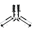 8-Piece Kit Driver and Passenger Side Suspension Kit, Includes (4) Sway Bar Link and (4) Shock Absorber and Strut Assembly
