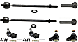 8-Piece Kit Front, Driver and Passenger Side Suspension Kit, Includes (4) Ball Joint and (4) Tie Rod End