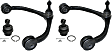 4-Piece Kit Front, Driver and Passenger Side, Upper Control Arm Kit, Includes (2) Ball Joint and (2) Control Arm