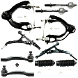 10-Piece Kit Front Suspension Kit, FWD, Power Steering, includes (4) Control Arm, (2) Steering Rack Boot, and (4) Tie Rod End