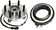 2-Piece Kit Front, Driver or Passenger Side Wheel Hub Kit, with Bearing, 6 Stud Hub, Includes (1) 4WD Actuator and (1) Wheel Hub