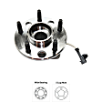 4-Piece Kit Front, Driver and Passenger Side Suspension Kit, Includes (2) Axle Assembly and (2) Wheel Hub