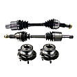 4-Piece Kit Front, Driver and Passenger Side Suspension Kit, Includes (2) Axle Assembly and (2) Wheel Hub
