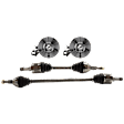 4-Piece Kit Front, Driver and Passenger Side Suspension Kit, Includes (2) Axle Assembly and (2) Wheel Hub