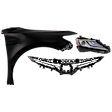 3-Piece Kit, Front, Passenger Side Fender, Includes (1) Fender, (1) Grille, and (1) Headlight
