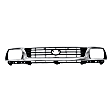 1995-1996 Toyota Tacoma - 3-Piece Kit, Front, Driver and Passenger Side Fender, RWD, Without Pre-Runner Model, Includes (1) Fender, (1) Grille, and (1) Headlight