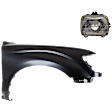 2-Piece Kit Passenger Side Halogen Headlight, With bulb(s), OE Replacement, Includes (1) Fender and (1) Headlight