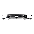 3-Piece Kit, Center Grille Chrome Shell with Painted Black Insert, 4WD, Includes (1) Fender, (1) Grille, and (1) Headlight