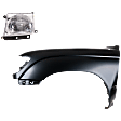 2-Piece Kit, Front, Driver Side Fender, RWD, Without Pre-Runner Model, Includes (1) Fender and (1) Headlight
