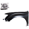 2-Piece Kit, Front, Driver Side Fender, Includes (1) Fender and (1) Headlight