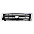 3-Piece Kit, Grille Chrome Shell with Painted Silver Insert, Includes (1) Fender, (1) Grille, and (1) Headlight