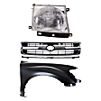 3-Piece Kit, Fender, Includes (1) Fender, (1) Grille, and (1) Headlight