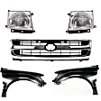 5-Piece Kit, Fender, Includes (2) Fender, (1) Grille, and (2) Headlight