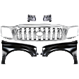 5-Piece Kit, Grille Chrome, Includes (2) Fender, (1) Grille, and (2) Headlight