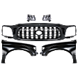 5-Piece Kit, Grille Paintable, Includes (2) Fender, (1) Grille, and (2) Headlight
