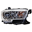 3-Piece Kit Passenger Side Halogen Headlight, For Models With Wheel Opening Moldings, Includes (1) Fender, (1) Grille Assembly, and (1) Headlight, CAPA Certified