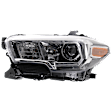5-Piece Kit Driver and Passenger Side Halogen Headlight, Includes (2) Fender, (1) Grille Assembly, and (2) Headlight, CAPA Certified