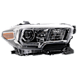 5-Piece Kit Driver and Passenger Side Halogen Headlight, Includes (2) Fender, (1) Grille Assembly, and (2) Headlight, CAPA Certified