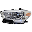 3-Piece Kit Driver Side Halogen Headlight, With bulb(s), OE Replacement,, CAPA Certified, Includes (1) Fender, (1) Grille Assembly and (1) Headlight