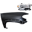 2-Piece Kit Passenger Side Halogen Headlight, With bulb(s), OE Replacement, Includes (1) Fender and (1) Headlight
