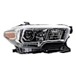 3-Piece Kit, Grille Chrome Shell with Painted Black Insert, For Models Without Wheel Opening Mouldings, Includes (1) Fender, (1) Grille, and (1) Headlight