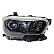 3-Piece Kit Passenger Side Halogen Headlight, For Models With LED Daytime Running Lights and LED Fog Lights, Includes (1) Fender, (1) Grille Assembly, and (1) Headlight