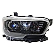 3-Piece Kit Passenger Side Halogen Headlight, For Models With LED Daytime Running Lights and LED Fog Lights, Includes (1) Fender, (1) Grille Assembly, and (1) Headlight