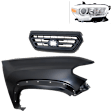 3-Piece Kit, Upper Grille Primed Black, USA Built Vehicle, Includes (1) Fender, (1) Grille, and (1) Headlight