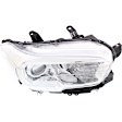 5-Piece Kit Driver and Passenger Side Halogen Headlight, Includes (2) Fender, (1) Grille Assembly, and (2) Headlight