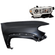 2-Piece Kit Passenger Side Halogen Headlight, With bulb(s), OE Replacement, Includes (1) Fender and (1) Headlight