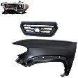 3-Piece Kit Driver Side Halogen Headlight, Includes (1) Fender, (1) Grille Assembly, and (1) Headlight