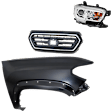 3-Piece Kit, Upper Grille Primed Shell and Insert, For Model Without Trail Package, Includes (1) Fender, (1) Grille, and (1) Headlight
