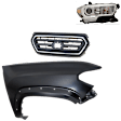3-Piece Kit, Upper Grille Primed Shell and Insert, For Model Without Trail Package, Includes (1) Fender, (1) Grille, and (1) Headlight