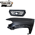 3-Piece Kit, Front, Driver Side Fender, For Models With Wheel Opening Mouldings, CAPA Certified, Includes (1) Fender, (1) Grille, and (1) Headlight