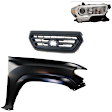 3-Piece Kit, Upper Grille Primed Black, Includes (1) Fender, (1) Grille, and (1) Headlight