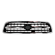 3-Piece Kit, Grille Chrome Shell with Painted Black Insert, Regular or Access Cab Models, For Models With Fender Flares, Includes (1) Fender, (1) Grille, and (1) Headlight