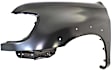 3-Piece Kit, Grille Chrome Shell with Painted Black Insert, Regular or Access Cab Models, For Models With Fender Flares, Includes (1) Fender, (1) Grille, and (1) Headlight