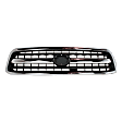 3-Piece Kit, Grille Chrome Shell with Painted Black Insert, Regular or Access Cab Models, For Models With Fender Flares, Includes (1) Fender, (1) Grille, and (1) Headlight