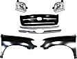 5-Piece Kit, Grille Painted Black, Includes (2) Fender, (1) Grille, and (2) Headlight