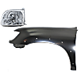 2-Piece Kit Driver Side Halogen Headlight, With bulb(s), OE Replacement, Includes (1) Fender and (1) Headlight
