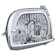 4-Piece Kit Driver and Passenger Side Halogen Headlight, With bulb(s), Extended Cab Pickup (Access Cab), OE Replacement, Includes (2) Fender and (2) Headlight