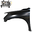 2-Piece Kit Halogen Headlights, With bulb(s), Includes (1) Fender and (1) Headlight, CAPA Certified