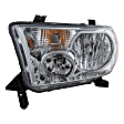 2008-2010 Toyota Tundra - 3-Piece Kit, Grille Chrome Shell with Painted Black Insert, Includes (1) Fender, (1) Grille, and (1) Headlight